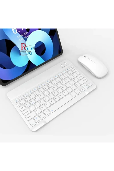 Samsung Galaxy Tab S7 Plus T970 12.4'' Uyumlu Standlı Kılıf Dokunmatik Kalem ve Klavye Mouse 3lü Set - 6