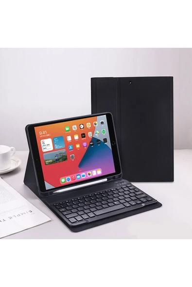 ıPad Pro 11 2.3.4. Nesil Uyumlu Bluetooth Özellikli Klavyeli Kılıf Mouse ve Dokunmatik Kalem Set - 4