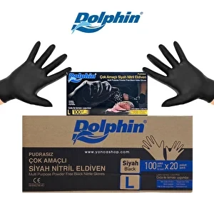 Dolphin Çok Amaçlı Nitril Eldiven 100'lü L BEDEN