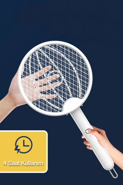 USB Şarjlı Sinek Öldürücü Raket Taşınabilir Otomatik & Manuel Modlu Sivrisinek Tuzağı - 6