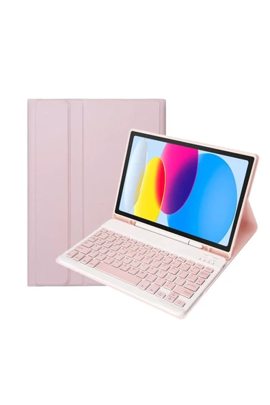 Samsung Tab A9 Plus X210 11 Inç Uyumlu Bluetooth Özellikli Ingilizce Q Klavyeli Tablet Kılıfı