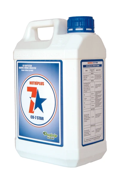 Nutrıplus Cu 7-star Bakırlı Gübre Çözeltisi Kök Ve Mantari Hastalıklara Karşı Koruma 5 Litre