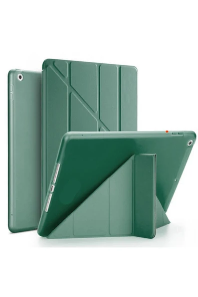 Ipad Air 1 / Air 2 Uyumlu Üçgen Standlı Uyku Modlu T.p.u Smart Tablet Kılıf