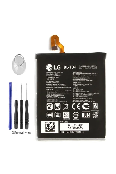 AXYA Lg V30 Pil Batarya H930 BL-T34 Batarya Pil ve Tamir Seti