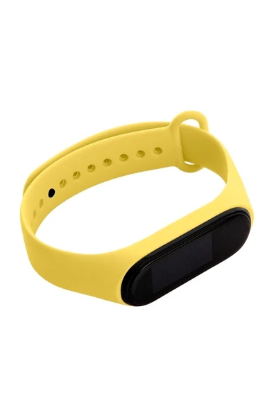AXYA Xiaomi mi Band 3 Ve Mi Band 4 Silikon Kordon Sarı - 2