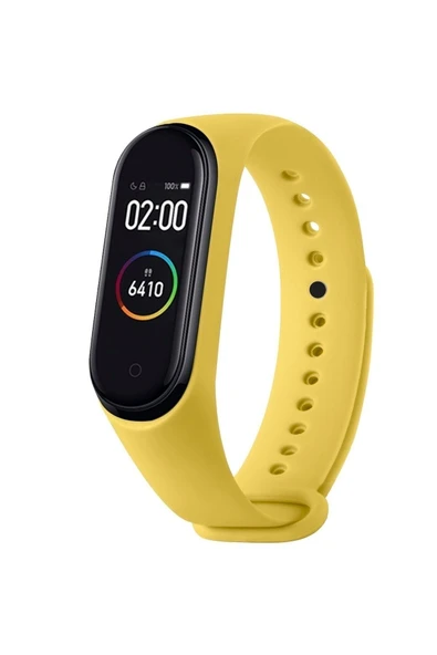 AXYA Xiaomi mi Band 3 Ve Mi Band 4 Silikon Kordon Sarı - 3