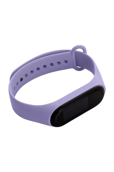 AXYA Xiaomi mi Band 3 Ve Mi Band 4 Silikon Kordon Koyu Mor - 2