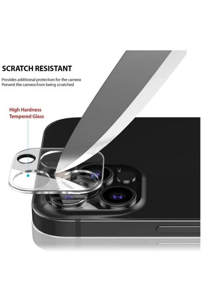 AXYA Apple İphone Kamera Lens Koruyucu Cam İphone 13 - Resim 4