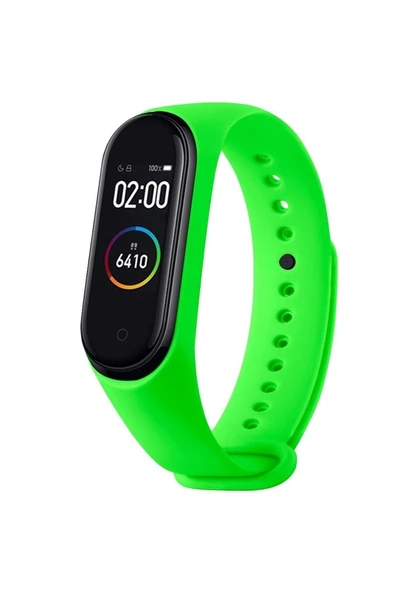 AXYA Xiaomi mi Band 3 Ve Mi Band 4 Silikon Kordon Fıstık Yeşili - 1