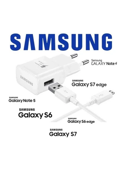 AXYA Samsung S6 S7 Edge Note 4 Note 5 Hızlı Şarj Cihazı Şarj Aleti
