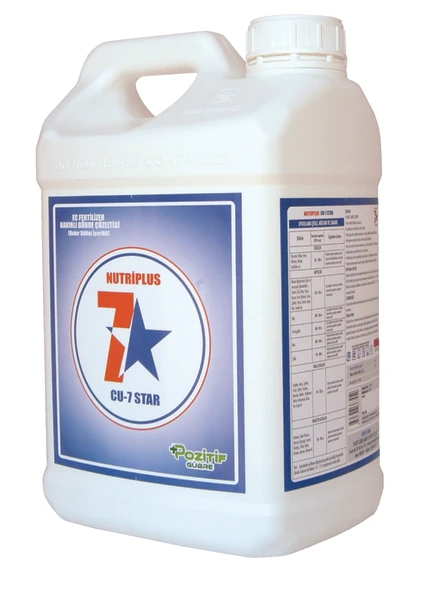 Nutrıplus Cu 7-star Bakırlı Gübre Çözeltisi Kök Ve Mantari Hastalıklara Karşı Koruma 10 Litre