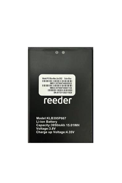 Reeder P13 Blue Max Lite 2022 Batarya
