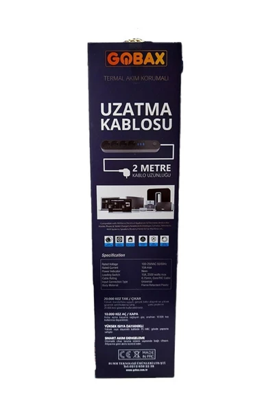 AXYA Termal Akım Korumalı Gb-103 Uzatma Kablosu Mg-101 10a-2500w - 5