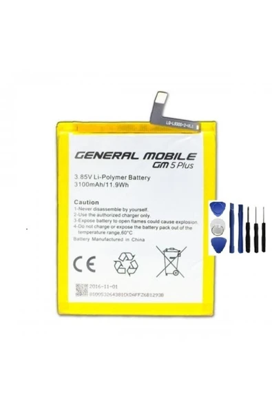 AXYA General Mobile Gm5 Plus Pil Batarya ve Tamir Seti - 2