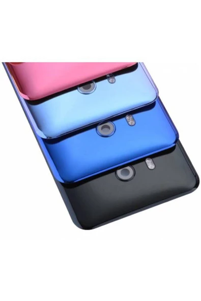 AXYA Htc U11 Arka Pil Batarya Kapak Cam Beyaz