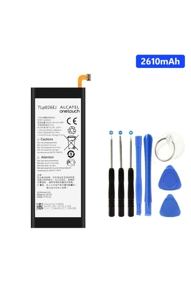 AXYA Alcatel İdol 4 6055K Pil Batarya TLp026EJ ve Tamir seti