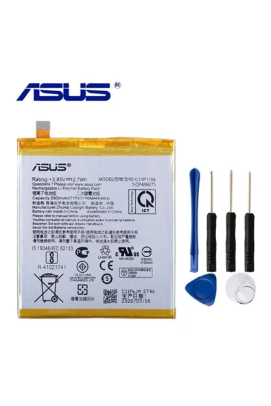 AXYA Asus Zenfone 5 2018 Ze620kl-zs620kl C11p1708 Batarya Pil+tamir Seti