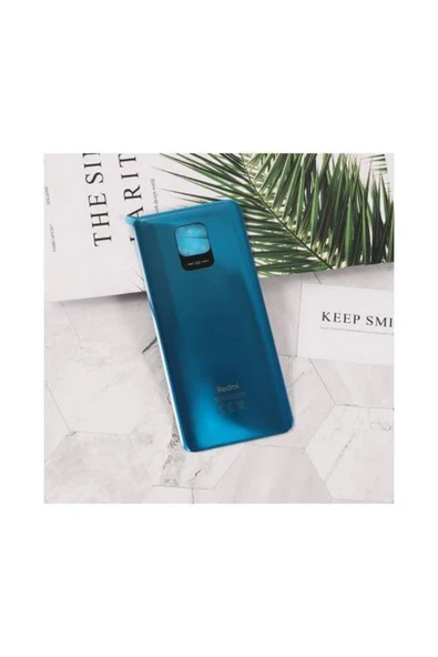 AXYA Xiaomi Redmi Note 9 Pro / Note 9S Arka Pil Batarya Kapak Cam Gri Koyu