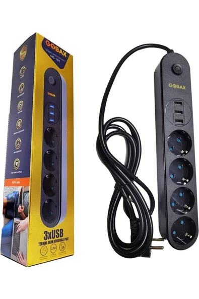 AXYA Termal Akım Korumalı Gb-103 Uzatma Kablosu Mg-101 10a-2500w