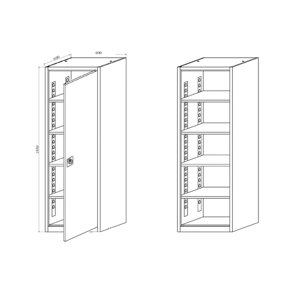 Çelik Dosya Dolabı Metal Dolap Ofis Dolapları Arşiv , Garaj , Bahçe , Kiler , Balkon - Resim 7