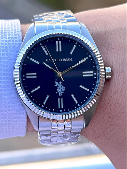 U.S.Polo Assn Çelik Kasa Ve Kordon 2 Yıl Garantili 3 Atm Suya Dayanıklı Erkek Kol Saati FS1096.02 - Resim 3