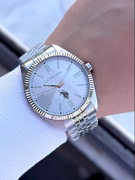 U.S.Polo Assn Çelik Kasa Ve Kordon 2 Yıl Garantili 3 Atm Suya Dayanıklı Erkek Kol Saati FS1096.01 - Resim 2