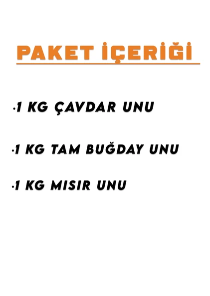 İpek Değirmen 3 KG Yöresel Ekmeklik Un Paketi Tam Buğday Mısır Çavdar Unu - Resim 2
