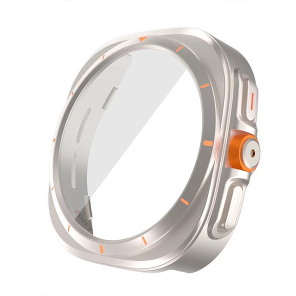 Samsung Galaxy Watch 7 44mm Ultra Dönüştürücü Kasa Koruyucu  Starlight - Resim 2