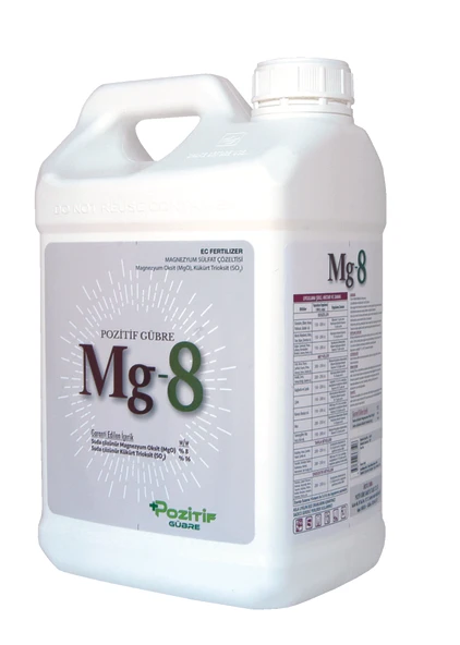 Mg-8 Magnezyumlu Magnezyum Eksikliğinde Sıvı Gübre 10 Litre