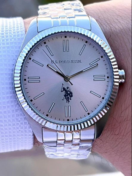 U.S.Polo Assn Çelik Kasa Ve Kordon 2 Yıl Garantili 3 Atm Suya Dayanıklı Erkek Kol Saati FS1096.01 - Resim 4