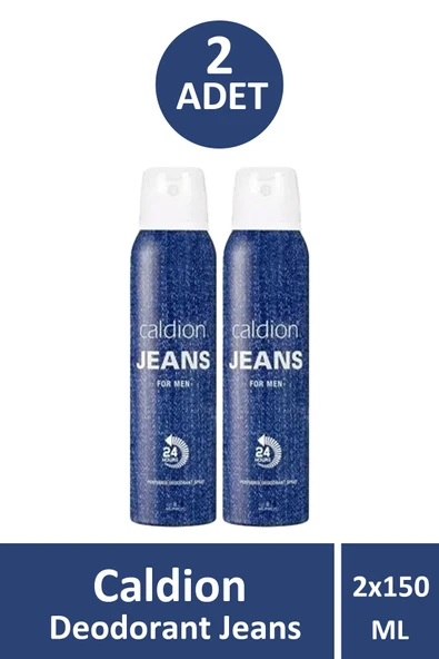 Caldion Jeans Deodorant Erkek 150 ml 2 Adet