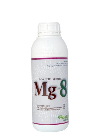 Mg-8 Magnezyumlu Gübre Magnezyum Eksikliğinde Sıvı Gübre 1 Litre