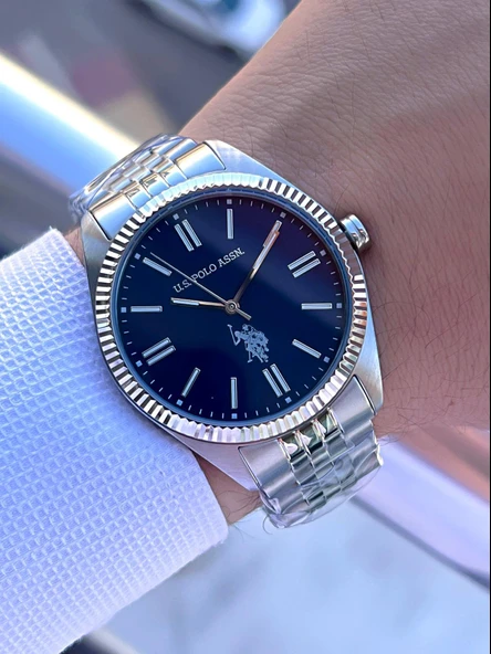 U.S.Polo Assn Çelik Kasa Ve Kordon 2 Yıl Garantili 3 Atm Suya Dayanıklı Erkek Kol Saati FS1096.02 - Resim 2