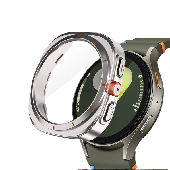 Samsung Galaxy Watch 7 44mm Ultra Dönüştürücü Kasa Koruyucu  Starlight