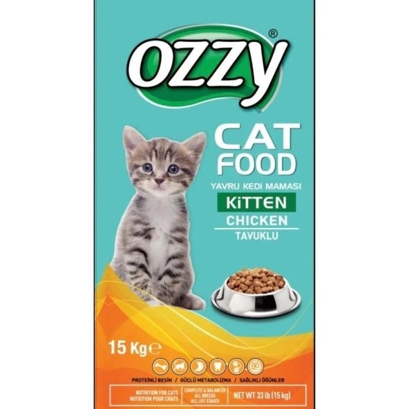 Ozzy Tavuklu Yavru Kedi Maması 15 Kg