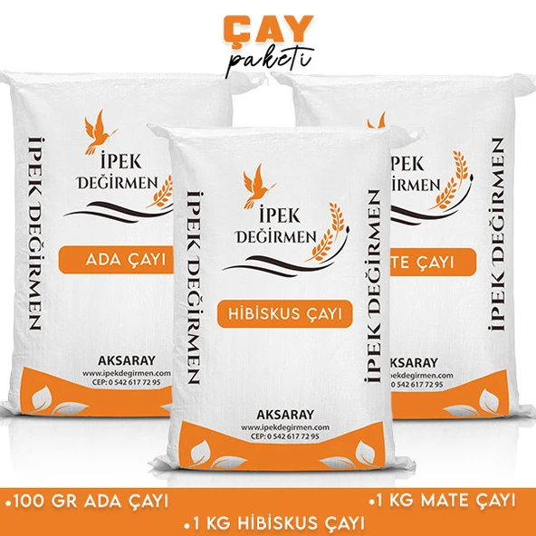 İpek Değirmen 300 GR Detox Diyet Çay Paketi Hibiskus Mate Ada Çayı