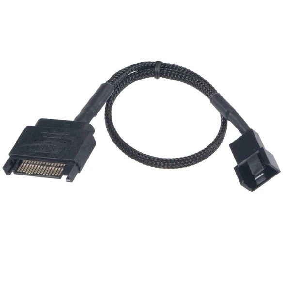 4903 Sata Power To Fan Çevirici Y PWM Çoklayıcı Splitter Kablosu 1 Port 2 Pin - Resim 5