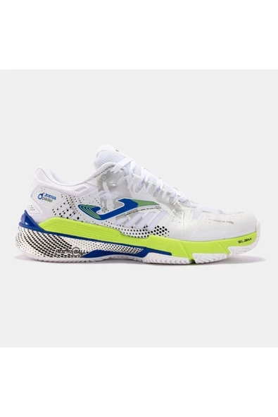 Slam Men 2402 Blanco Amarıllo Flúor Royal Erkek Beyaz Tenis Ayakkabı Tslams2402c
