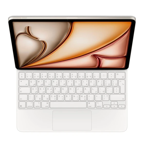 Apple 13 inç iPad Pro için Magic Keyboard - Arapça - Beyaz MJQL3AT/A