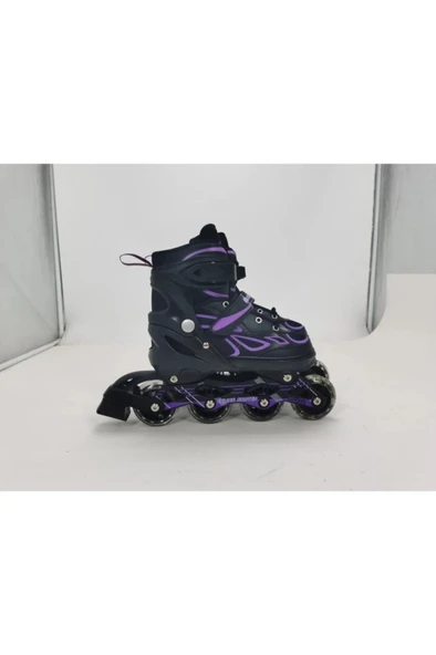 Mor Silikon Tekerli Ayarlanabilir Işıklı Paten S 31-34 HP7128 - 2