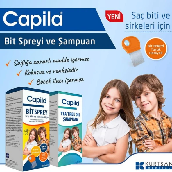 Capila Bit-Şampuanı ve Bit-Spreyi