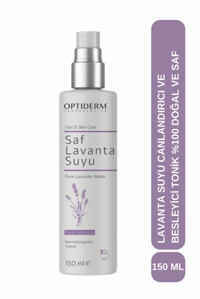 Optiderm Lavanta Suyu Canlandırıcı ve Besleyici Tonik %100 Doğal ve Saf 150 ml 8684252137398 - 6