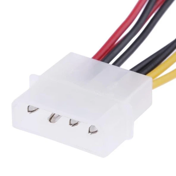 4475 Fan Çoklayıcı Kablosu Splitter 4 pin Switch 3 pin 3 Port - Resim 3