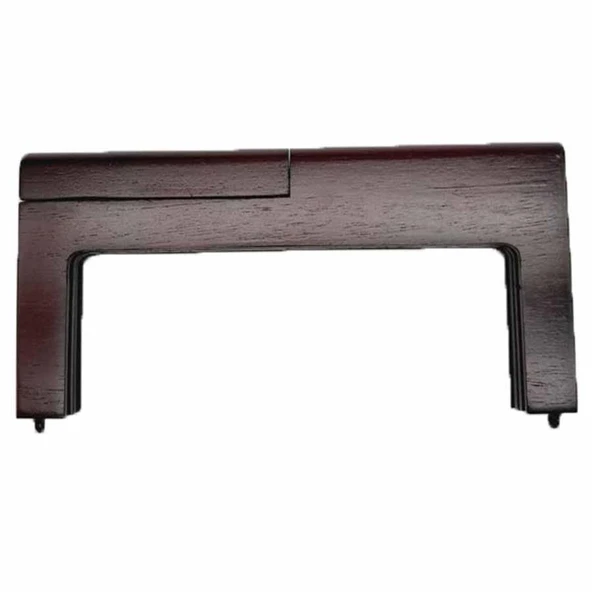 Ahşap Mıknatıslı Çanta Bursu Dikdörtgen ALT300 Kahve - 3