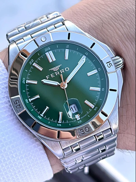 Ferro Çelik Kordon Nişan Ve Damat Saati 2 Yıl Garantili 3 Atm Suya Dayanıklı Erkek Kol Saati 43017A3 ürün görseli