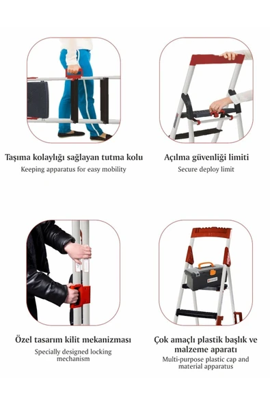 Devecioğlu Noax 5+1 Basamaklı Merdiven - 2