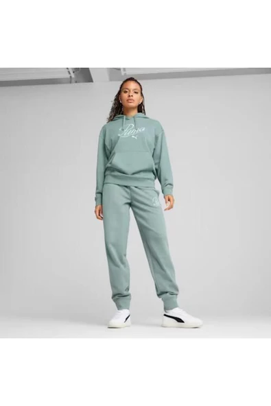 PUMA KADIN SCRIPT COMFORT HOODİE EŞOFMAN ÜST 68498330 - 3