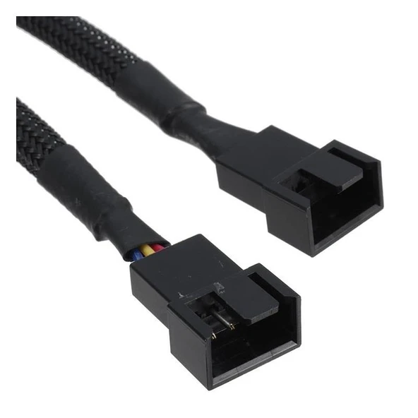 5025 Fan Çoklayıcı 2 Port Y Pwm 4 Pin Splitter Çoklayıcı Switch Kablosu - Resim 4