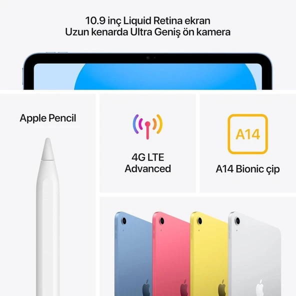 iPad 10. Nesil Wi-Fi 64 GB 10.9" Tablet - 2