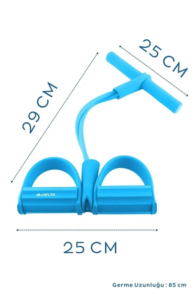Delta Body Trimmer Jimnastik Egzersiz Mekik Kondisyon Kürek Aleti-MAVİ - 3